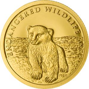 Cook Islands / Gold Gram 2008 Young Ice Bear - reverse photo