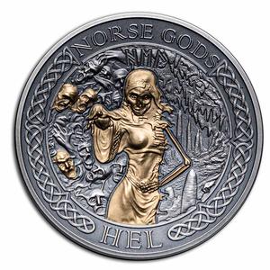 Cook Islands / Silver Two Ounces 2023 Norse Gods - Hel - reverse photo