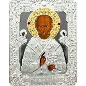Cook Islands / Five Dollars Silver 2010 St Nicholas - reverse photo
