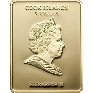 Cook Islands / Five Dollars Silver 2010 Holy Face of Christ - obverse photo
