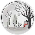 Silver Tenth-Ounce 2019 Winter Wonderland Globe: Photo Coin, Cook Islands, Silver Tenth-Ounce 2019 Winter Wonderland Globe / thumbnail