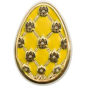 Cook Islands / Five Dollars Silver 2010 Imperial Egg in Yellow - reverse photo