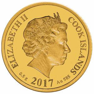 Cook Islands / Gold Half Gram 2017 Ned Kelly - obverse photo