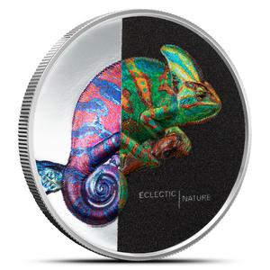 Cook Islands / Silver Ounce 2023 Chameleon - reverse photo