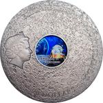 Silver Three Ounces 2019 Moon - Apollo 11: Photo Coin, Cook Islands, Silver Three Ounces 2019 Moon - Apollo 11 / thumbnail