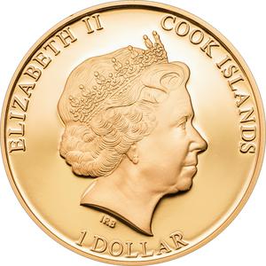 Cook Islands / One Dollar 2013 Resignation of Benedict XVI - obverse photo