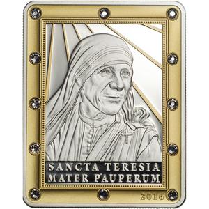 Cook Islands / Five Dollars Silver 2016 Sancta Mater Teresia - reverse photo