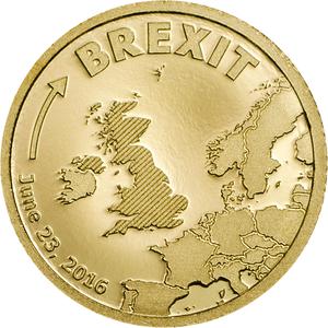 Cook Islands / Gold Half Gram 2016 Brexit - reverse photo