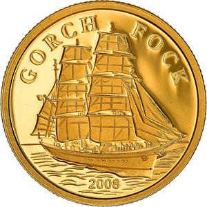 Cook Islands / Ten Dollars Gold 2008 Gorch Fock - reverse photo