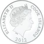 Silver Ounce 2012 The Ancient Aztecs: Photo Coin, Cook Islands, Silver Ounce 2012 The Ancient Aztecs / thumbnail
