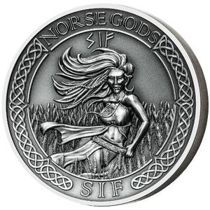 Cook Islands / Silver Two Ounces 2016 Norse Gods - Sif - reverse photo