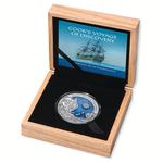 Silver Three Ounces 2020 Captain Cook Voyage of Discovery: Photo Coin, Cook Islands, Silver Three Ounces 2020 Captain Cook Voyage of Discovery / thumbnail