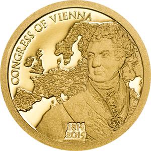 Cook Islands / Gold Half Gram 2014 Congress of Vienna - reverse photo