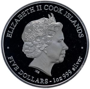 Cook Islands / Silver Ounce 2013 Year of the Snake - Joy - obverse photo