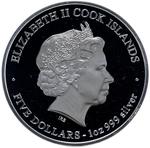 Silver Ounce 2013 Year of the Snake - Joy: Photo Coin, Cook Islands, Silver Ounce 2013 Year of the Snake - Joy / thumbnail