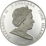 Five Dollars Silver 2005 Royal Wedding - Charles and Camilla: Photo Coin, Cook Islands, Five Dollars Silver 2005 Royal Wedding - Charles and Camilla / thumbnail