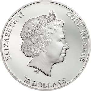 Cook Islands / Silver Two Ounces 2017 Dresden Green Diamond - obverse photo