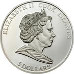 Five Dollars Silver 2008 Penguin: Photo Coin, Cook Islands, Five Dollars Silver 2008 Penguin / thumbnail