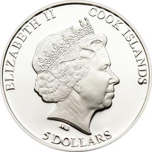 Cook Islands / Five Dollars Silver 2012 Marlene Dietrich - obverse photo