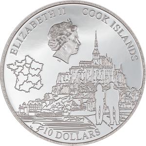 Cook Islands / Silver Two Ounces 2023 Mont-Saint-Michel - obverse photo