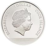 Silver Tenth-Ounce 2017 Cherry Blossom Globe: Photo Coin, Cook Islands, Silver Tenth-Ounce 2017 Cherry Blossom Globe / thumbnail
