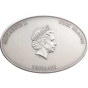 Cook Islands / Five Dollars Silver 2012 Sistine Chapel Ceiling Nano - obverse photo