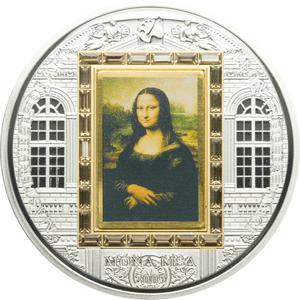 Cook Islands / Silver Three Ounces 2009 Mona Lisa - reverse photo