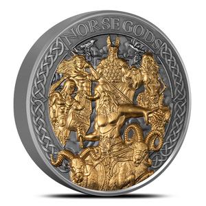 Cook Islands / Silver Two Ounces 2024 Norse Gods - The Aesir - reverse photo