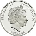 Five Dollars Silver 2011 King Cobra: Photo Coin, Cook Islands, Five Dollars Silver 2011 King Cobra / thumbnail