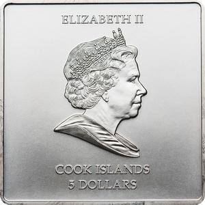 Cook Islands / Five Dollars Silver 2009 Christmas Present - obverse photo