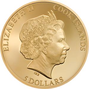 Cook Islands / Five Dollars Silver 2018 Shades of Nature - Sungazer Lizard - obverse photo