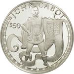 Fifty Dollars 1988 John Cabot: Photo Coin, Cook Islands, Fifty Dollars 1988 John Cabot / thumbnail