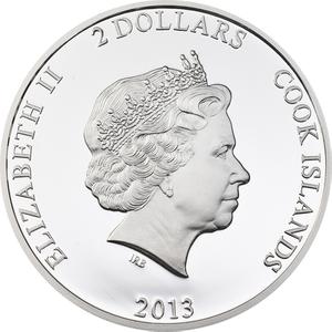Cook Islands / Silver Half Ounce 2013 Brazilian Wandering Spider - obverse photo