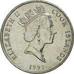 Twenty Cents 1992: Photo Coin, Cook Islands, Twenty Cents 1992 / thumbnail