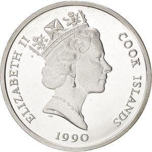 Cook Islands / Ten Dollars 1990 America - obverse photo