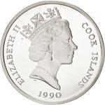 Ten Dollars 1990 America: Photo Coin, Cook Islands, Ten Dollars 1990 America / thumbnail