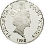 Fifty Dollars 1988 Vasco de Balboa: Photo Coin, Cook Islands, Fifty Dollars 1988 Vasco de Balboa / thumbnail