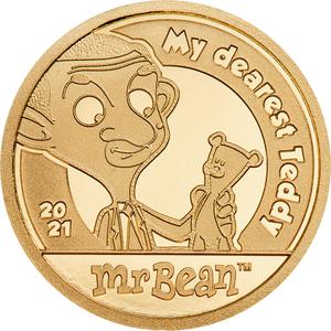 Cook Islands / Gold Half Gram 2021 Mr Bean - reverse photo