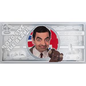 Cook Islands / Silver Five Grams 2021 Mr Bean - reverse photo