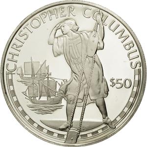 Cook Islands / Fifty Dollars 1988 Christopher Columbus - reverse photo