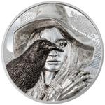 Silver Two Ounces 2022 Raven Witch: Photo Coin, Cook Islands, Silver Two Ounces 2022 Raven Witch / thumbnail