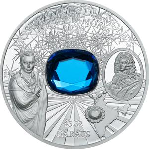 Cook Islands / Silver Two Ounces 2016 Hope Diamond - reverse photo