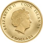 Five Dollars Gold 2017 Pope Benedict XVI: Photo Coin, Cook Islands, Five Dollars Gold 2017 Pope Benedict XVI / thumbnail