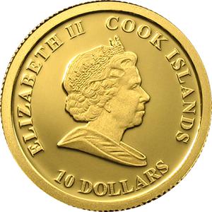 Cook Islands / Ten Dollars Gold - Christmas Angel - obverse photo