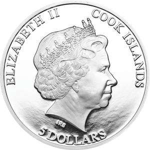 Cook Islands / Silver Ounce 2013 Young Wildlife - Tiger - obverse photo