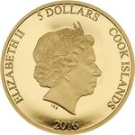 Five Dollars Gold 2016 Pope Francis: Photo Coin, Cook Islands, Five Dollars Gold 2016 Pope Francis / thumbnail