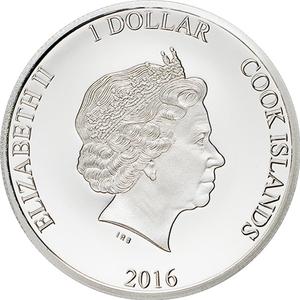 Cook Islands / One Dollar Silver 2016 Queen Elizabeth II Birthday - obverse photo