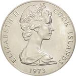 Two Dollars 1973 Coronation Anniversary: Photo Coin, Cook Islands, Two Dollars 1973 Coronation Anniversary / thumbnail