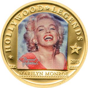 Cook Islands / Gold Half Gram 2013 Marilyn Monroe - reverse photo