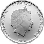 Cook Islands / One Dollar 2014 Ctyrlistek - Pinda and Myspulin - obverse photo